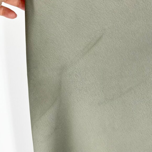 NWT BHLDN Dylan One Shoulder Satin Charmeuse Bridesmaid Dress in Moss - Picture 9 of 11